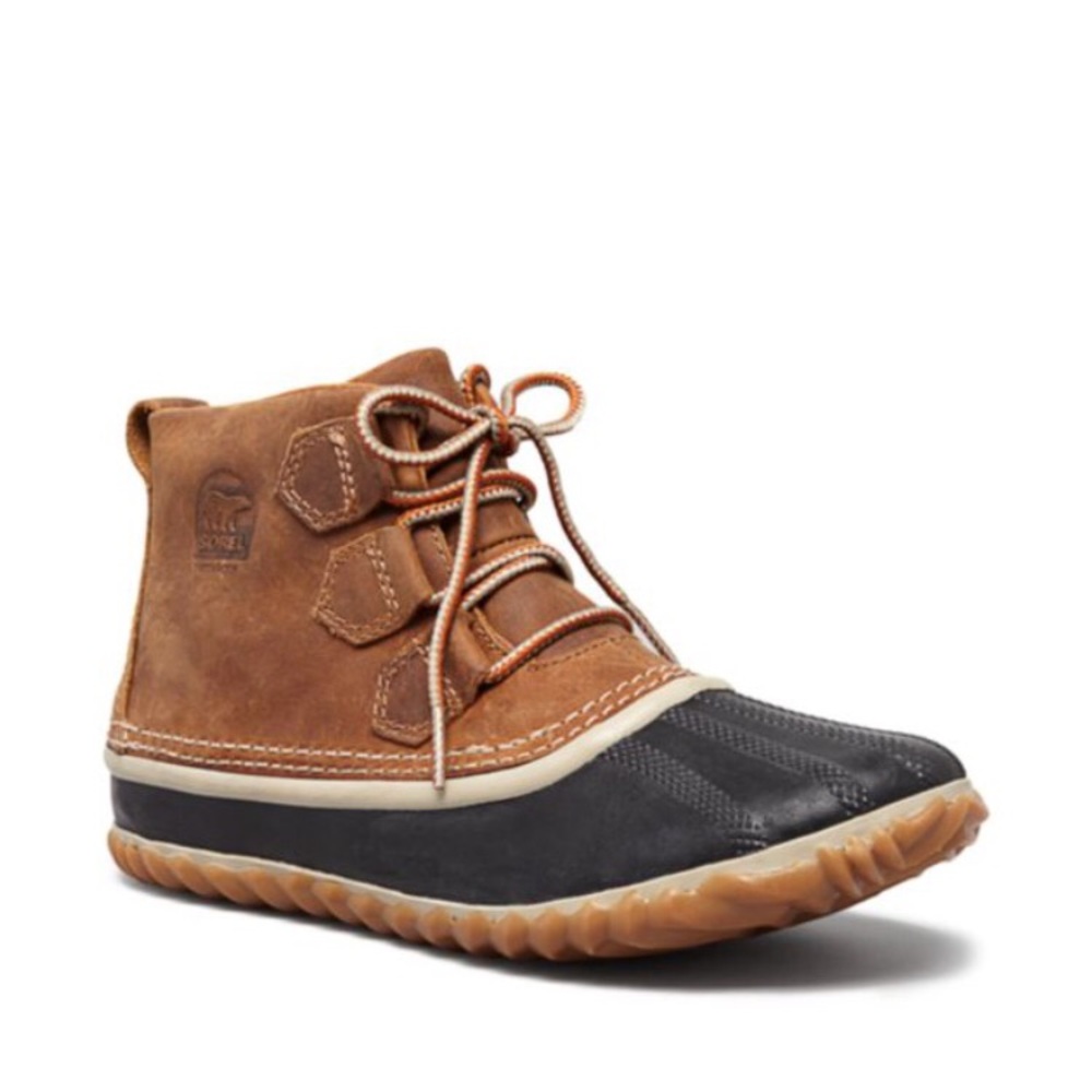 Out N About Lace Up Waterproof Duck Booties